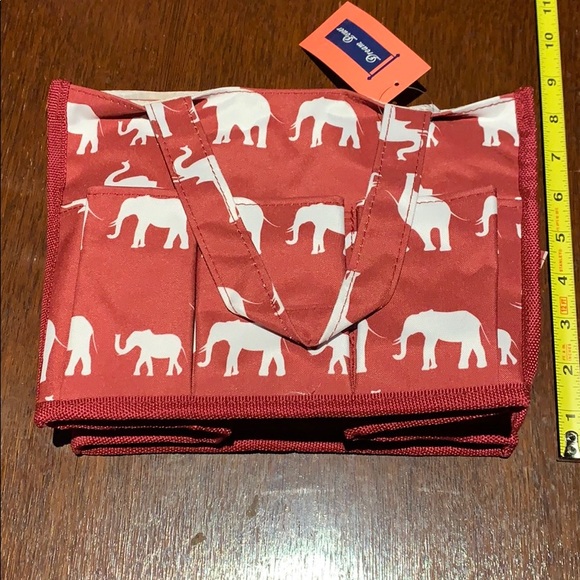 ALABAMA FAN Red / White Elephants bag with handles - Picture 3 of 8